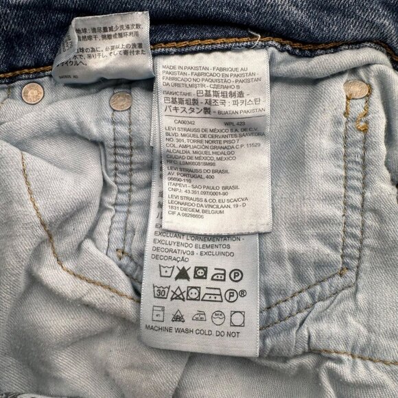 Levis Mens 502 Regular Taper Jeans W32 L31 Blue Denim Classic Vintage Relaxed - Picture 10 of 11